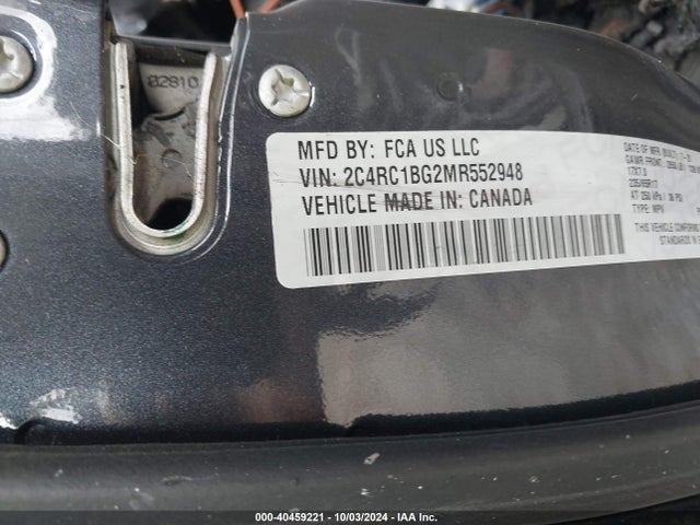2C4RC1BG2MR552948 Chrysler Pacifica Touring L