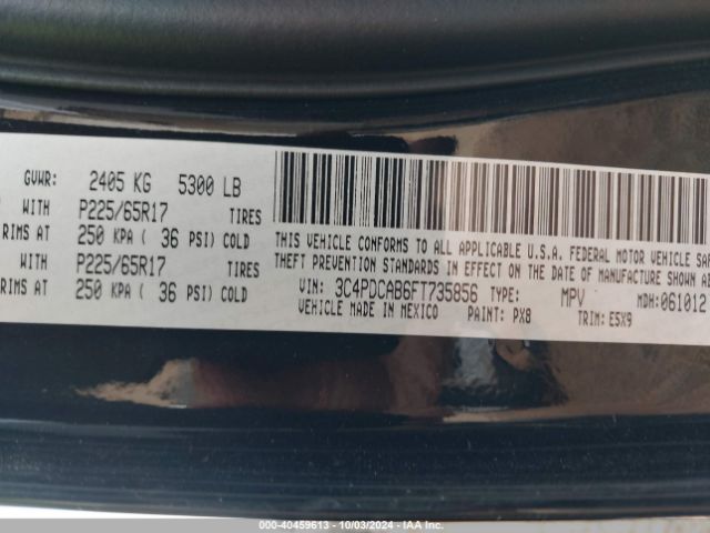 3C4PDCAB6FT735856 Dodge Journey American Value Pkg