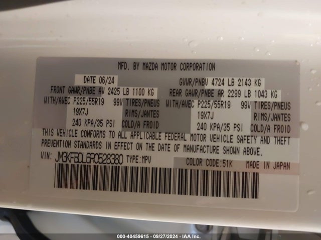 JM3KFBDL6R0528380 Mazda Cx-5 2.5 S Premium