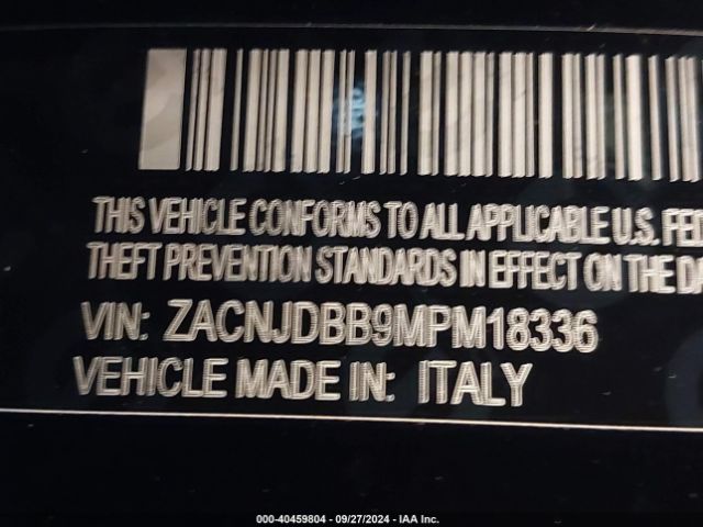 ZACNJDBB9MPM18336 Jeep Renegade Latitude 4x4