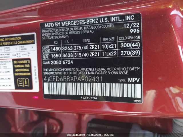 4JGFD6BBXPA902431 Mercedes-Benz Amg Gle 53 Coupe 4matic
