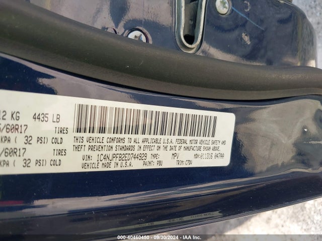 1C4NJPFB2ED744929 Jeep Patriot Latitude