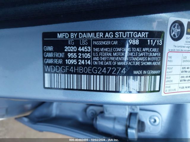 WDDGF4HB0EG247274 Mercedes-Benz C 250 Luxury/sport