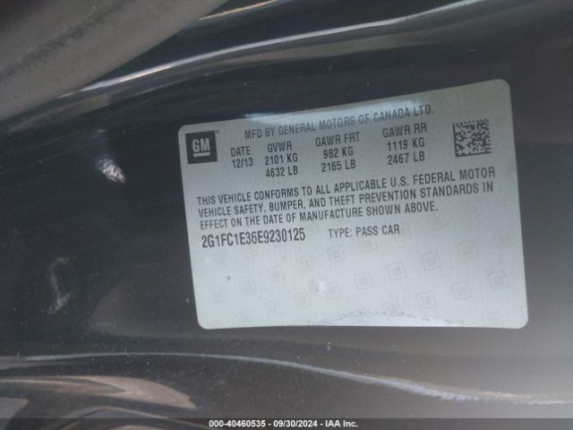 2G1FC1E36E9230125 Chevrolet Camaro 2lt