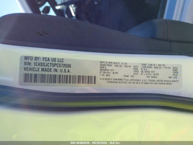 1C4SDJCT5PC572506 Dodge Durango R/t Plus Awd