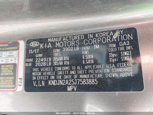 KNDJN2A25J7583885 KIA Soul