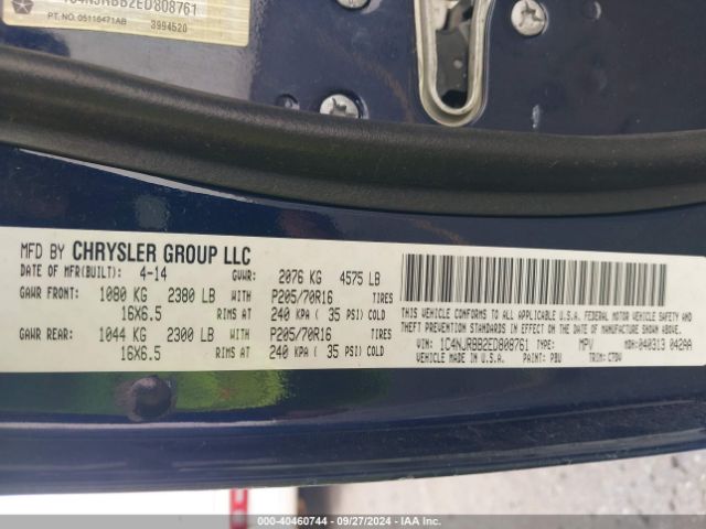 1C4NJRBB2ED808761 Jeep Patriot Sport