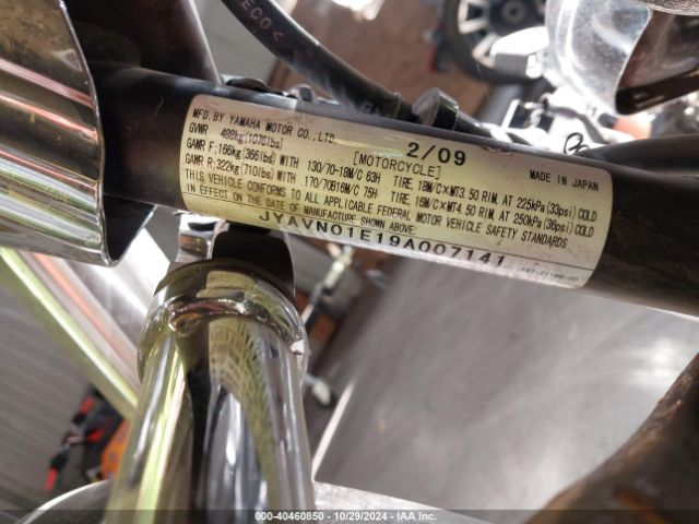 2009 YAMAHA XVS950 JYAVN01E19A007141 Photo 9