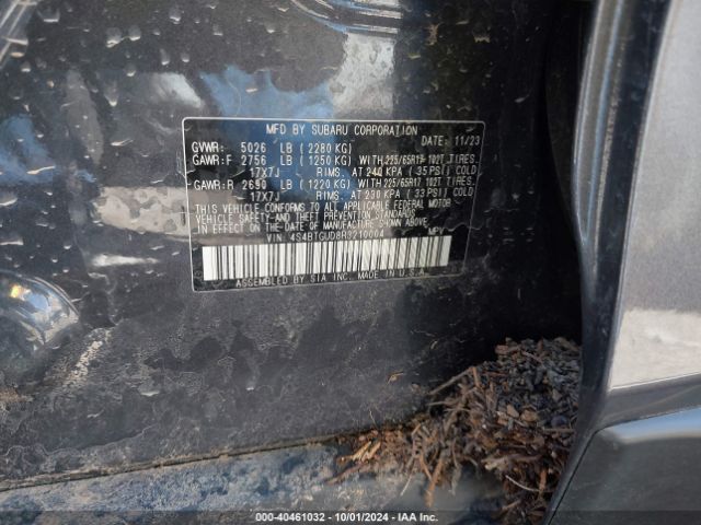 4S4BTGUD8R3210004 Subaru Outback Wilderness