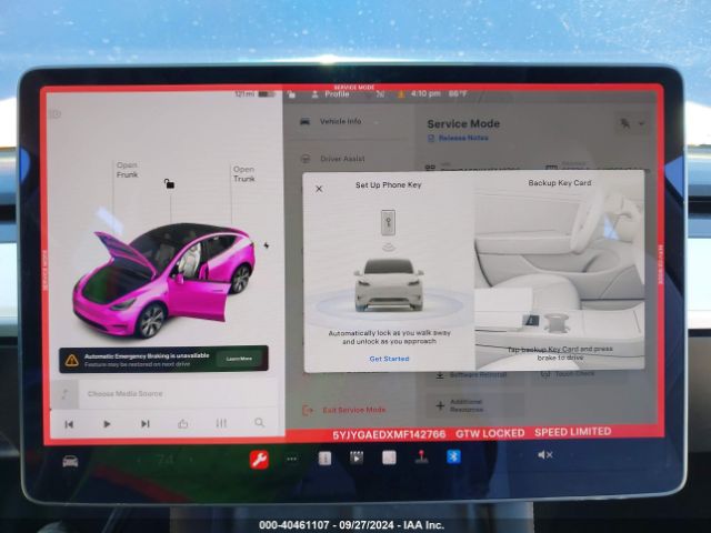 5YJYGAEDXMF142766 Tesla Model Y Performance Dual Motor All-wheel Drive/standard Range Rear-wheel Drive