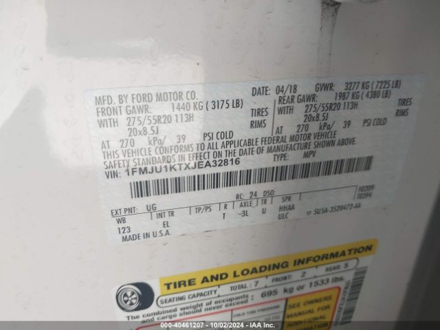 1FMJU1KTXJEA32816 Ford Expedition Limited