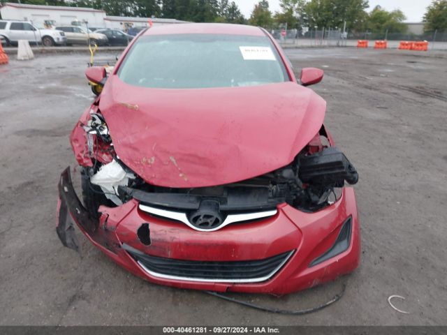 KMHDH4AE5FU416151 Hyundai ELANTRA SE