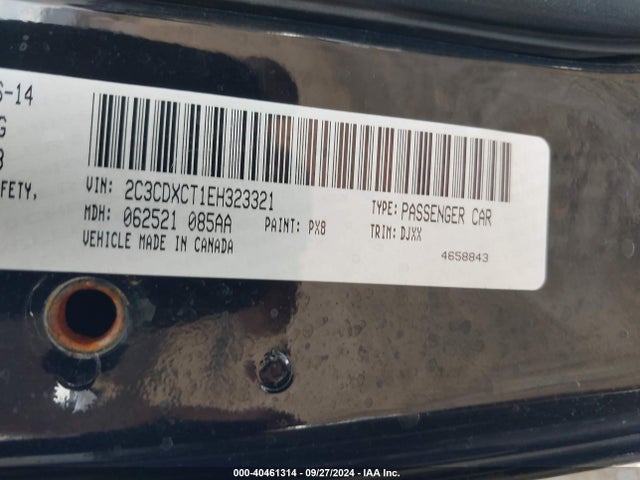 Dodge Charger R/t 100th Anniversary 2014 2C3CDXCT1EH323321 Image 9