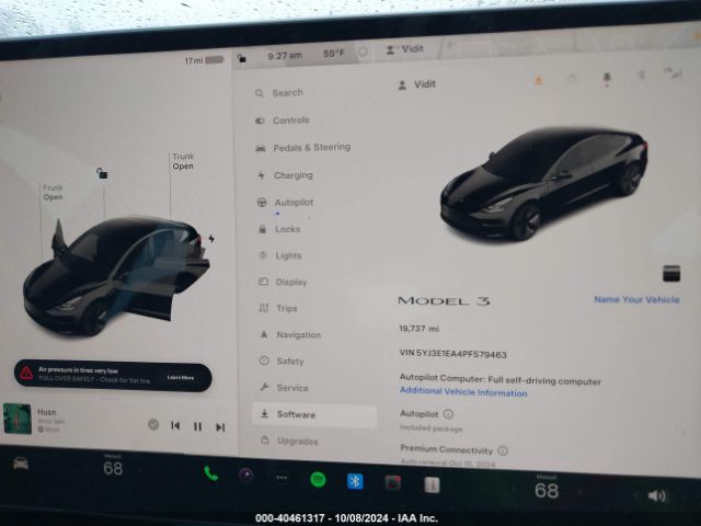 5YJ3E1EA4PF579463 Tesla Model 3 Rear-wheel Drive