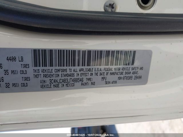 3C4NJCAB3JT488546 Jeep Compass Sport Fwd
