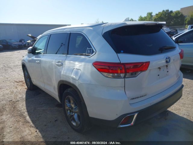 5TDDGRFH3JS038173 Toyota Highlander Hybrid Limited Platinum