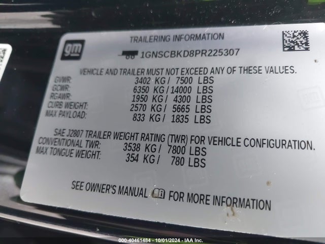 Chevrolet Suburban 2wd Ls 2023 1GNSCBKD8PR225307 Image 9