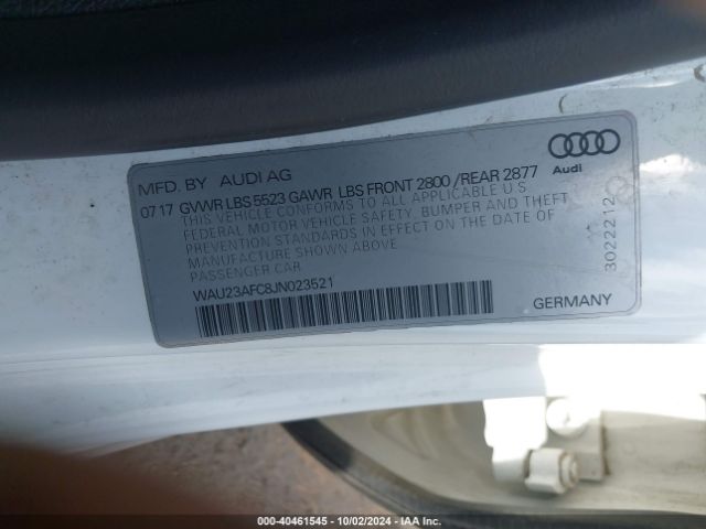 WAU23AFC8JN023521 Audi A7 3.0t Premium Plus