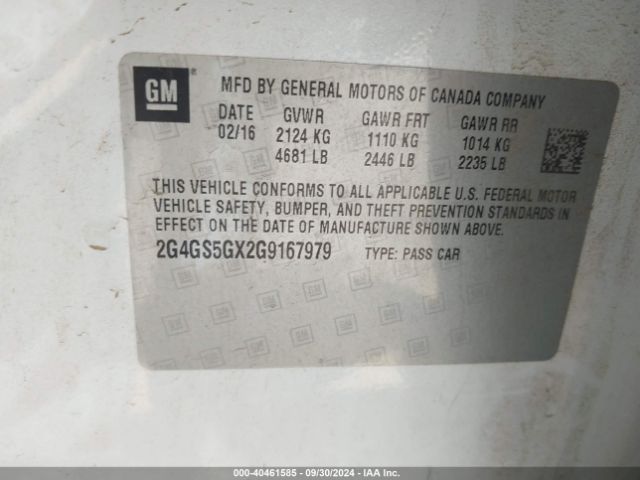 2G4GS5GX2G9167979 Buick Regal Turbo Premium Ii