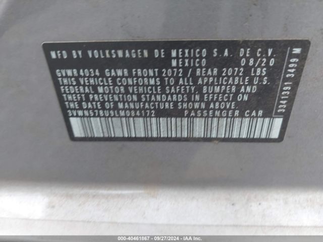 3VWN57BU9LM084172 Volkswagen Jetta 1.4t R-line/1.4t S
