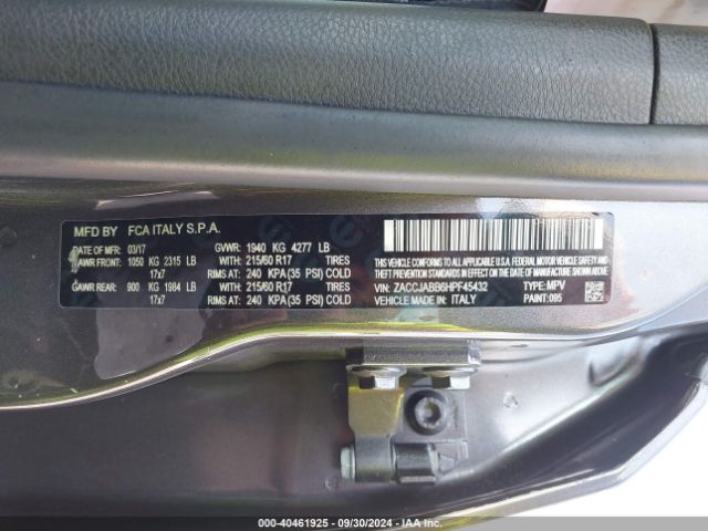 ZACCJABB6HPF45432 Jeep Renegade Latitude Fwd