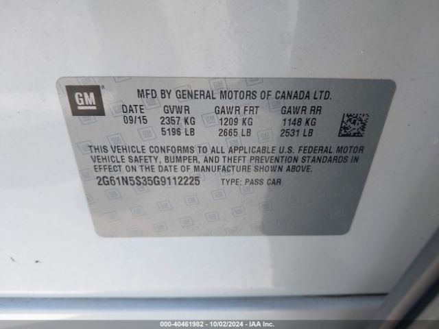 2G61N5S35G9112225 Cadillac Xts Luxury Collection