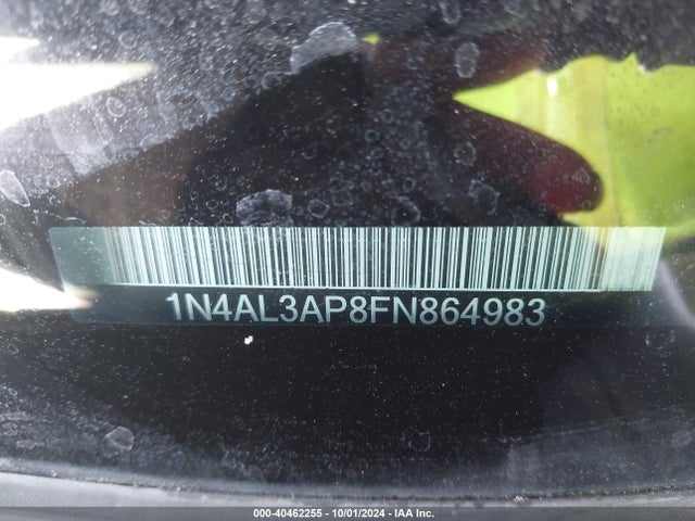 Nissan Altima 2.5 S 2015 1N4AL3AP8FN864983 Image 9