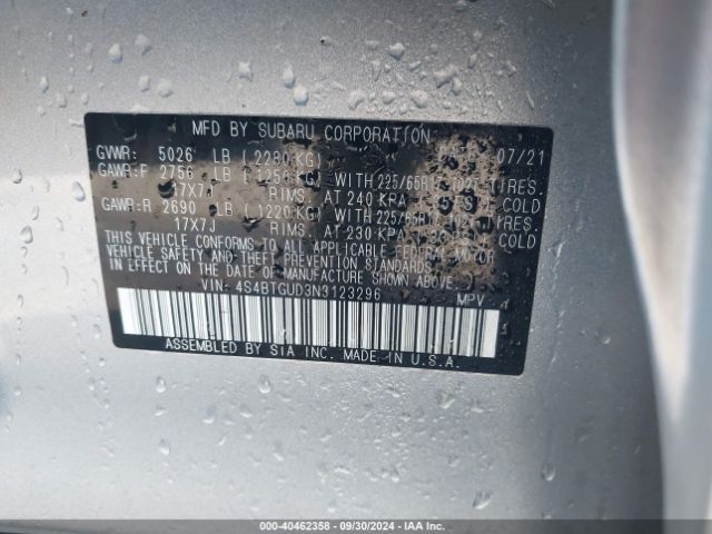 4S4BTGUD3N3123296 Subaru Outback Wilderness