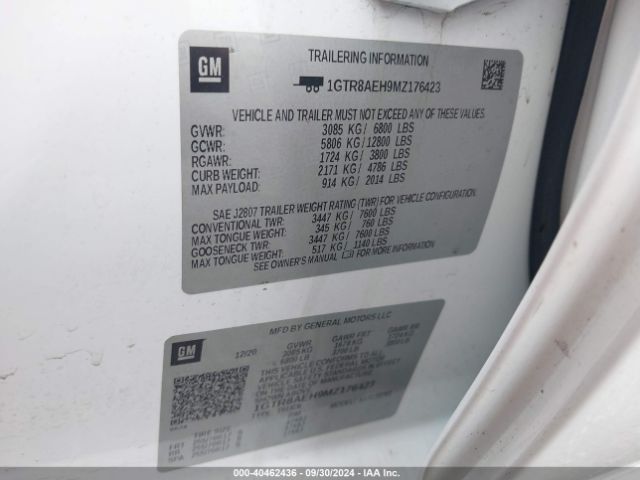 2021 GMC SIERRA 1500 1GTR8AEH9MZ176423 Photo 8