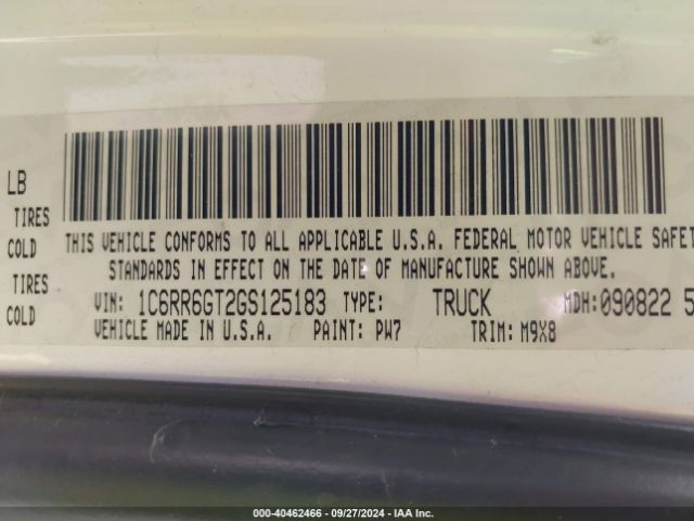 1C6RR6GT2GS125183 RAM 1500 Slt