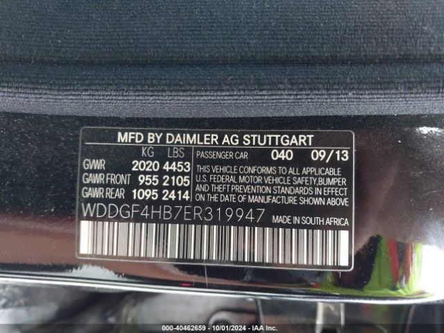 WDDGF4HB7ER319947 Mercedes-Benz C 250 Luxury/sport