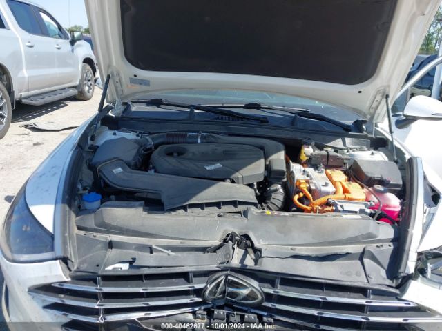 KMHL24JJ4PA062720 Hyundai Sonata Hybrid Blue