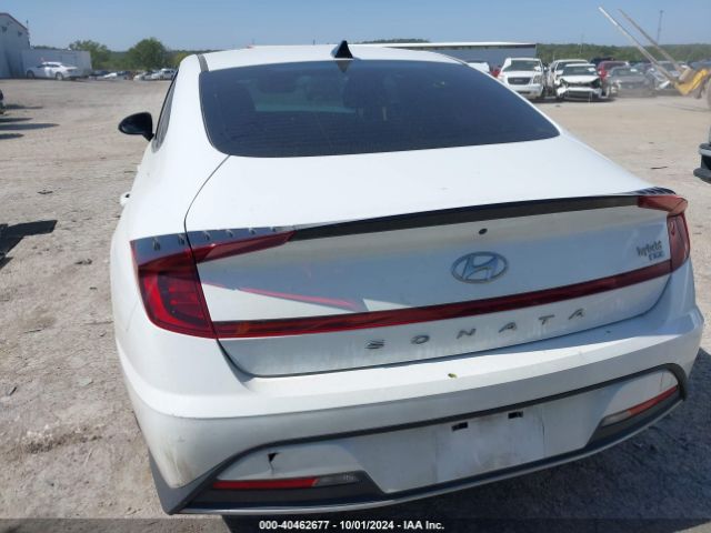 KMHL24JJ4PA062720 Hyundai Sonata Hybrid Blue