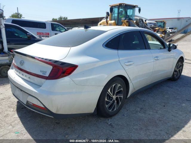 KMHL24JJ4PA062720 Hyundai Sonata Hybrid Blue