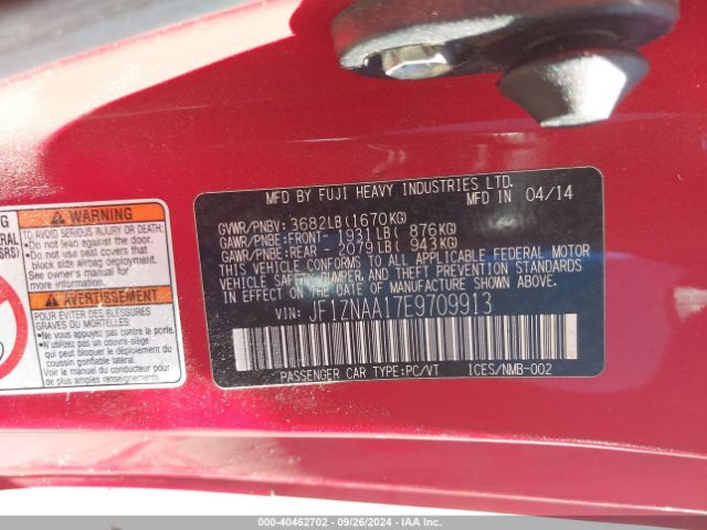 JF1ZNAA17E9709913 Scion FR-S