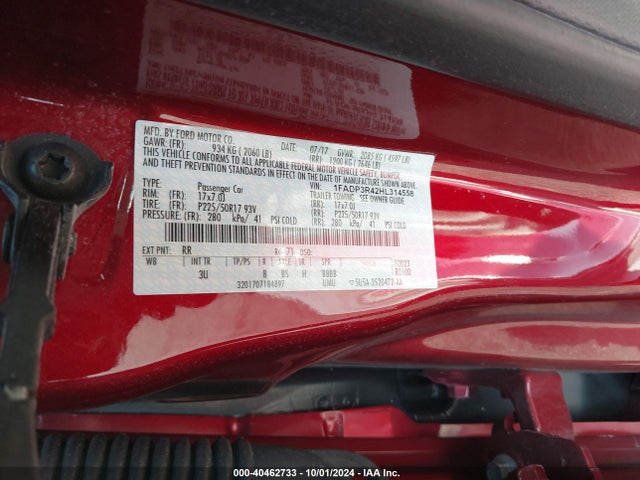 Ford FOCUS ELECTRIC 2017 1FADP3R42HL314558 Image 9