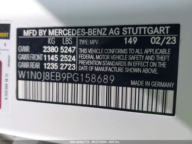 W1N0J8EB9PG158689 Mercedes-Benz Glc 300 4matic Coupe