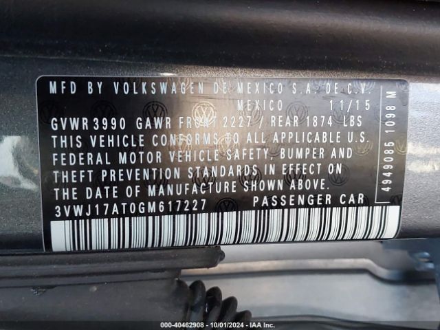 3VWJ17AT0GM617227 Volkswagen Beetle 1.8t Se