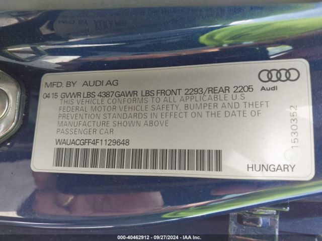 WAUACGFF4F1129648 Audi A3 1.8t Premium