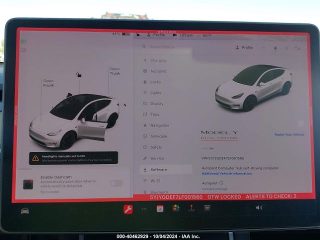 5YJYGDEF7LF001560 Tesla Model Y Long Range Dual Motor All-wheel Drive/performance Dual Motor All-wheel Drive
