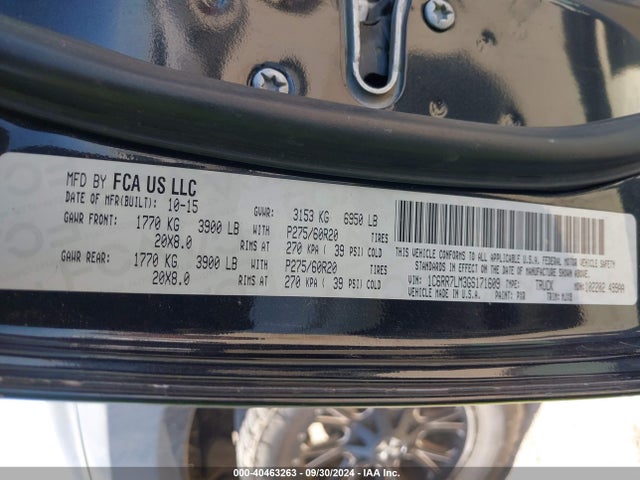 1C6RR7LM3GS171609 RAM 1500 Lone Star