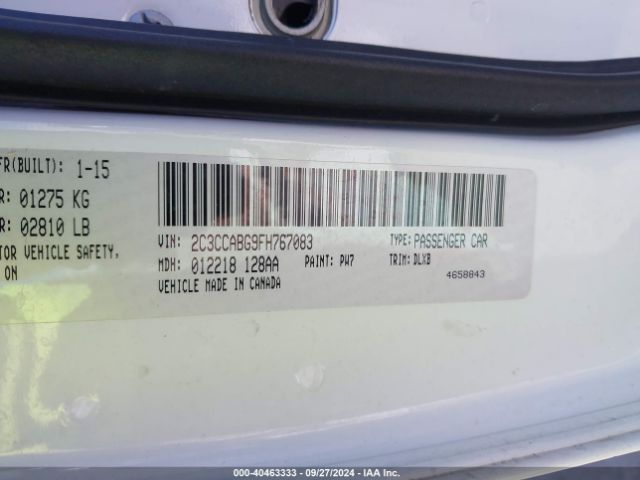 2C3CCABG9FH767083 Chrysler 300 300s