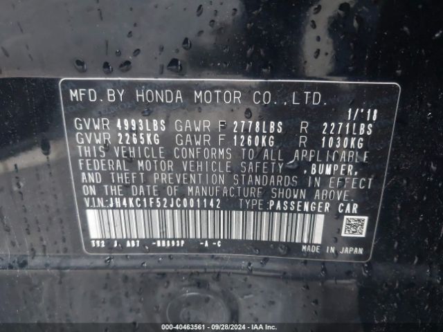 JH4KC1F52JC001142 Acura RLX