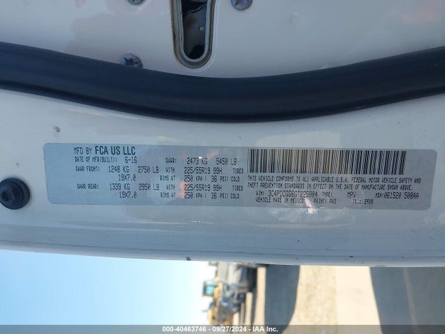 Dodge Journey Crossroad 2016 3C4PDCGG6GT225804 Image 9