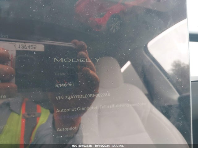 2024 TESLA MODEL Y 7SAYGDEE0RF082288 Photo 6