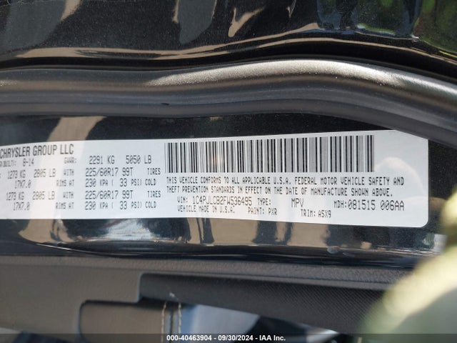 1C4PJLCB2FW536495 Jeep Cherokee Latitude