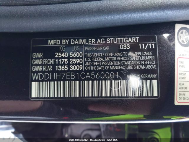 2012 MERCEDES-BENZ E 63 AMG WDDHH7EB1CA560001 Photo 8