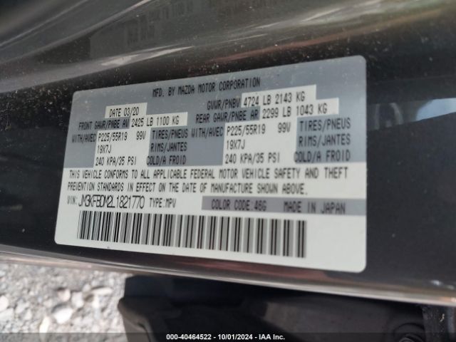 JM3KFBDM2L1821770 Mazda Cx-5 Grand Touring