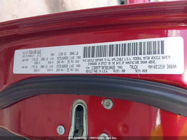 RAM 1500 Express 2015 1C6RR7FT8FS618422 Image 9