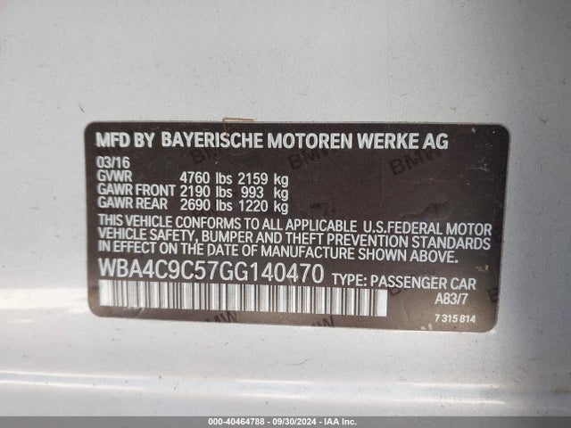WBA4C9C57GG140470 BMW 428i Gran Coupe Xdrive